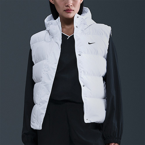 Nike/耐克正品Sportswear女士休闲保暖宽松羽绒马甲IH1010-100