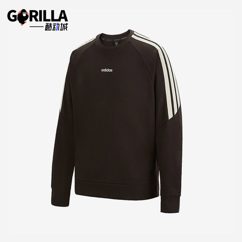 Adidas/阿迪达斯正品2025春夏款男士针织经典宽松保暖卫衣KC0295