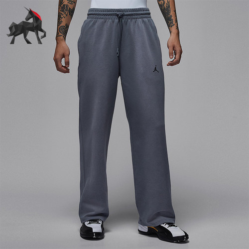 Nike/耐克正品JORDAN男士休闲运动针织刺绣直筒长裤HQ8693-075