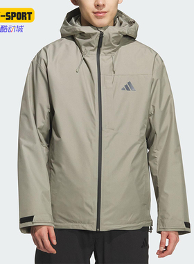 Adidas/阿迪达斯正品2025男士连帽保暖三合一羽绒内胆外套KQ5502