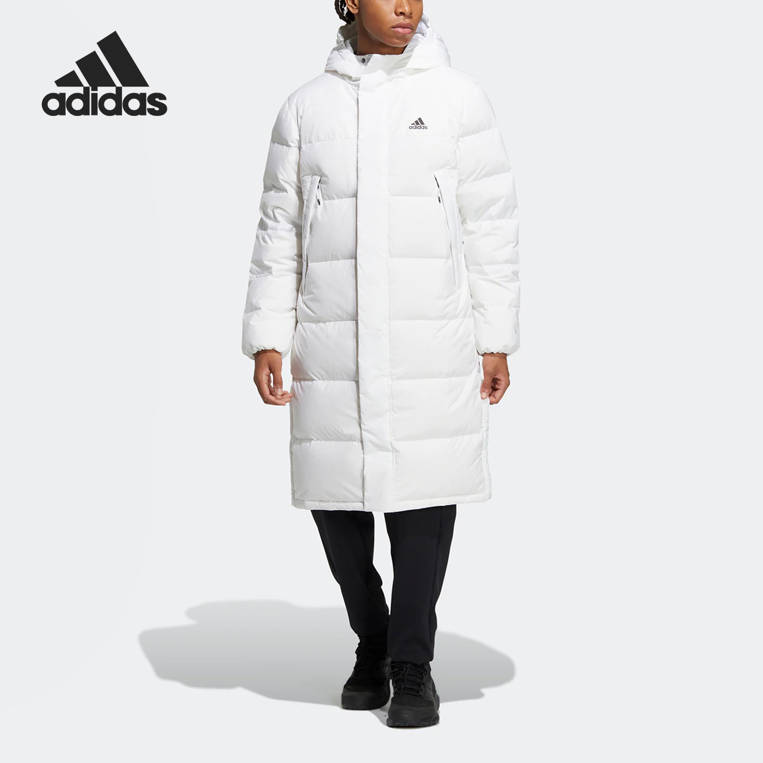 Adidas/阿迪达斯官方正品冬季新款男子保暖长款羽绒服外套HZ2600