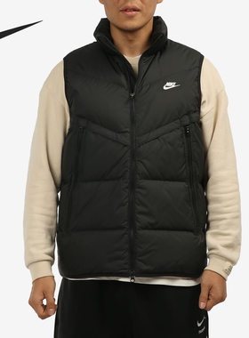 Nike/耐克官方正品男子立领保暖梭织休闲运动羽绒马甲 DD6818-010