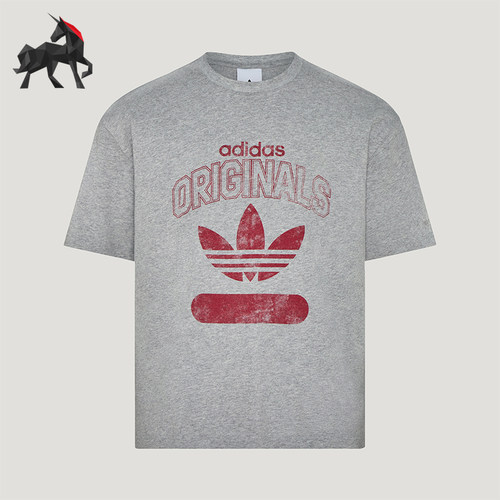 Adidas/阿迪达斯正品三叶草男士圆领套头透气短袖T恤KX1985