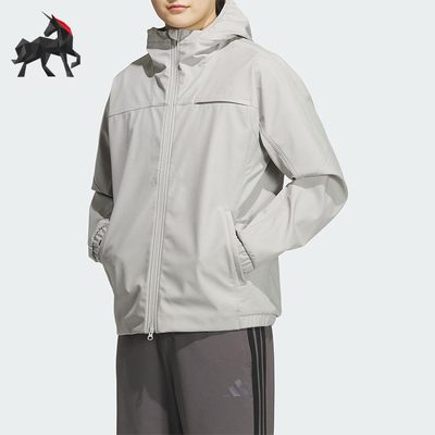 Adidas/阿迪达斯正品SL WARM JKT男士连帽运动休闲抓绒外套KG5179