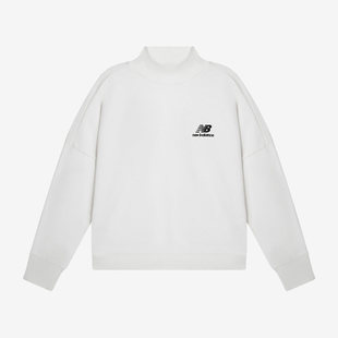 New Balance/NB女子新款休闲宽松百搭运动半高领套头卫衣NCA89012
