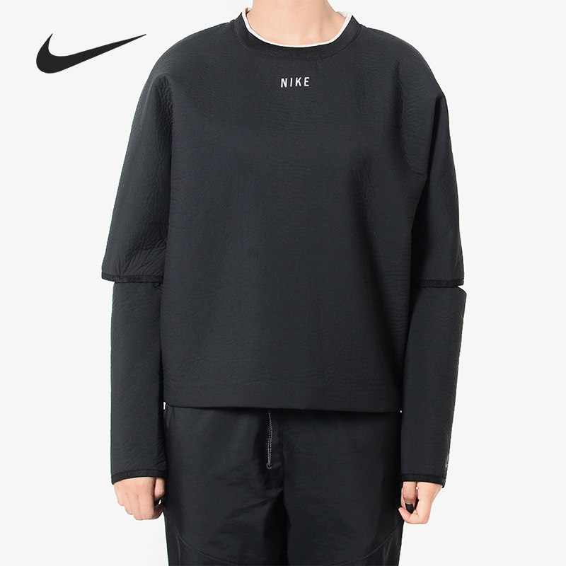 Nike/耐克正品 女子时尚圆领运动训练休闲套头衫卫衣 930766-010