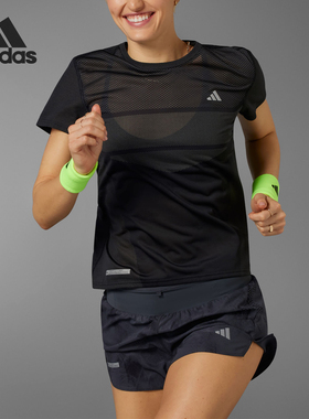 Adidas/阿迪达斯官方正品ULT ENG TEE 女士跑步运动短袖T恤IL7175