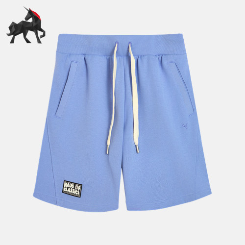 Puma/彪马正品夏季男女徽章抽绳针织经典运动透气短裤631562-47