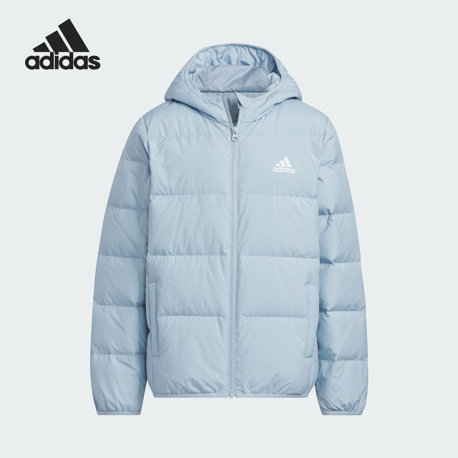 阿迪达斯正品儿童休闲羽绒服