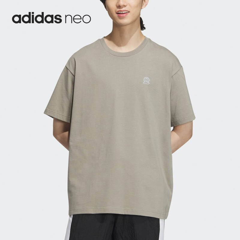 阿迪达斯新品男女休闲短袖
