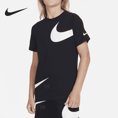 Nike/耐克正品夏季新款大童男女休闲时尚运动短袖DJ6616-010