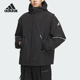 Adidas 2025男女户外运动休闲鹅绒内胆冲锋衣KT4969 阿迪达斯正品