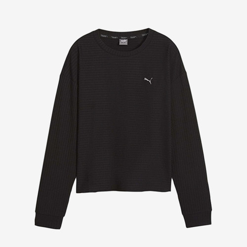 Puma/彪马正品UNWIND女士运动针织圆领套头透气休闲长袖524865-01