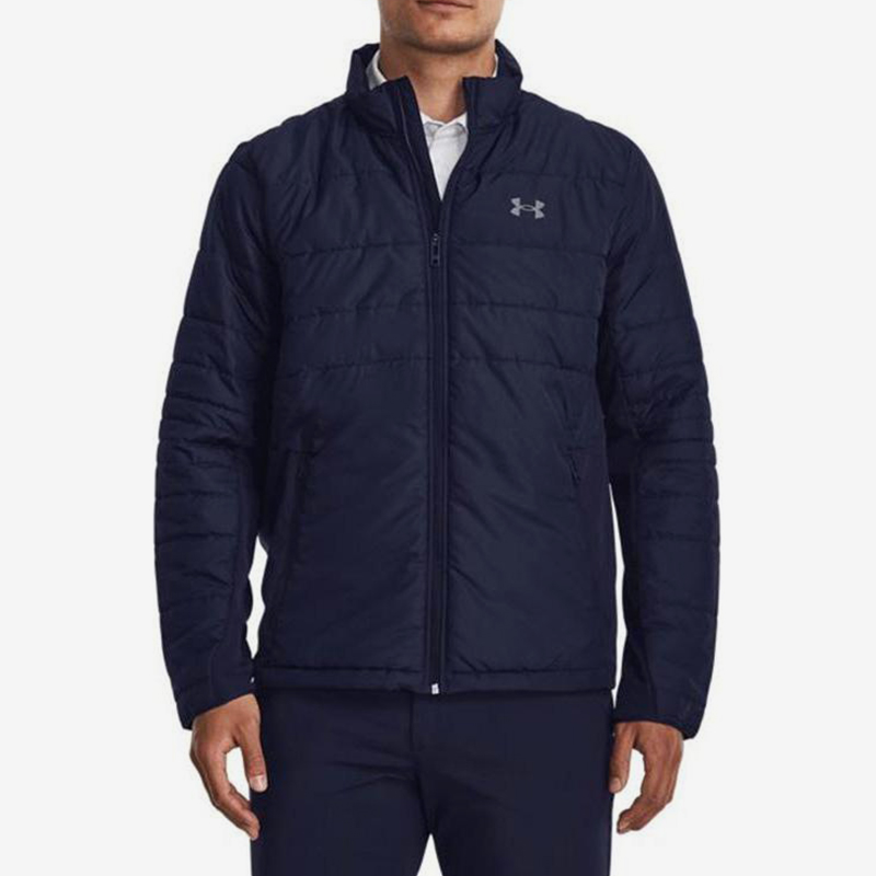 UA/安德玛正品2025新款男子高尔夫运动休闲夹克外套1378057-410