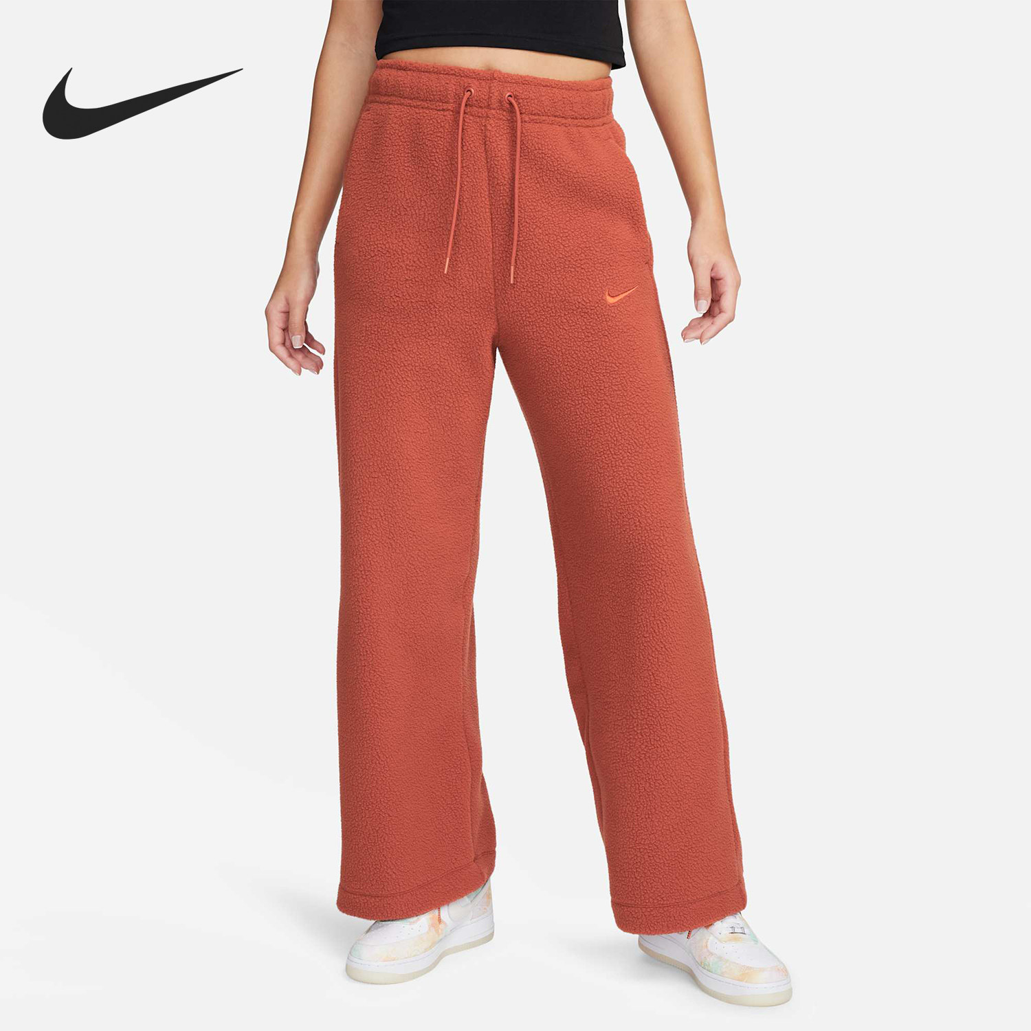 Nike/耐克官方正品新款女士抽绳系带抓绒针织运动裤DV4362-832,运动服/休闲服装,运动长裤,淘宝优惠券,粉丝福利购,淘宝优惠卷