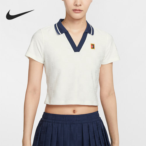 Nike/耐克正品夏季款女士修身短款透气经典短袖POLO衫IB0773-133