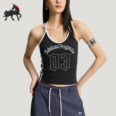 Adidas/阿迪达斯正品夏季款三叶草女士经典休闲无袖背心KT3049