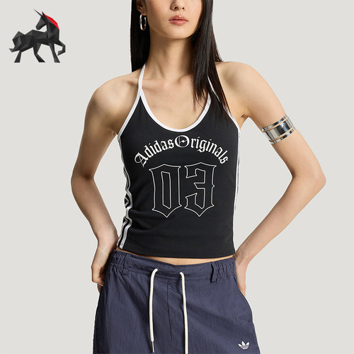Adidas/阿迪达斯正品夏季款三叶草女士经典休闲无袖背心KT3049