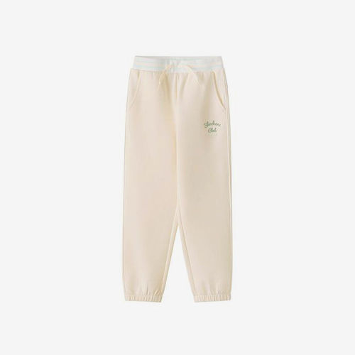 Skechers/斯凯奇正品春秋款儿童刺绣束脚简约针织长裤L125G028