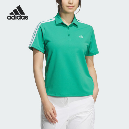 阿迪达斯女士宽松运动POLO衫