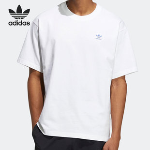 新款 Adidas 三叶草2022夏季 男女运动短袖 阿迪达斯官方正品 HY4682