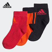 3PP Adidas 儿童休闲训练运动袜子GE3324 ANKLE 阿迪达斯正品