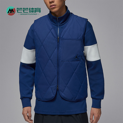 Nike/耐克正品JORDAN男士运动保暖高尔夫宽松棉马甲HQ8680-492