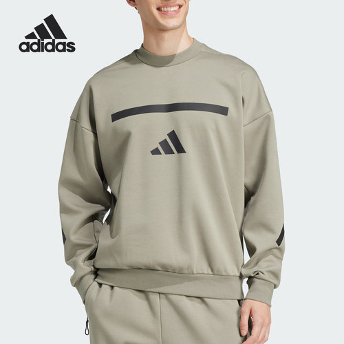 阿迪达斯男士轻薄保暖宽松卫衣