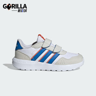 阿迪达斯正品 休闲鞋 Run CF小童魔术贴透气经典 JH6211 60s Adidas