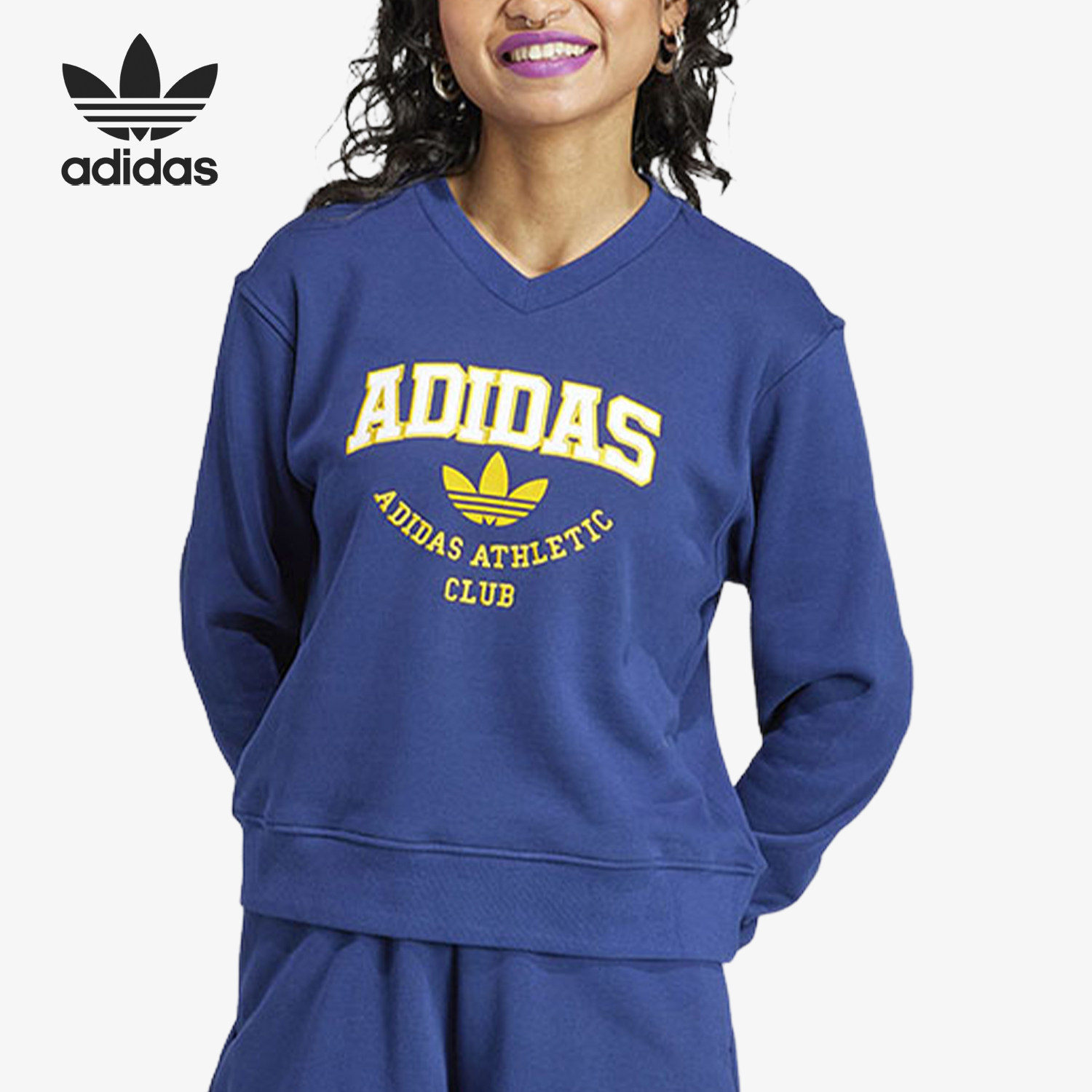 Adidas/阿迪达斯官方正品三叶草女子时尚宽松套头休闲卫衣IL2414,运动服/休闲服装,运动卫衣/套头衫,淘宝优惠券,粉丝福利购,淘宝优惠卷