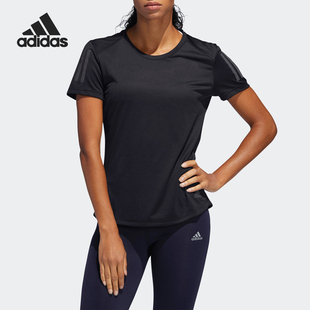 阿迪达斯官方正品 T恤 夏季 女子运动型格短袖 DQ2630 新款 Adidas