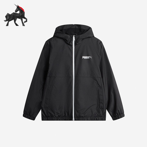 Puma/彪马正品2025春季新款男士经典线条宽松梭织外套691346-01