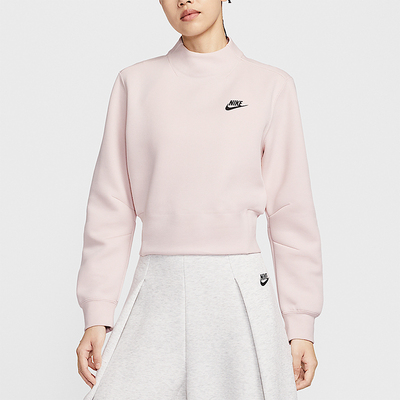 Nike/耐克正品TCH FLC CREW女士企领时尚针织运动卫衣HV2797-667