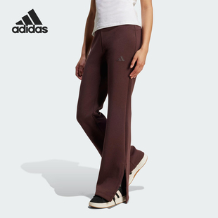 针织长裤 Adidas JW5029 女士日常运动修身 款 阿迪达斯正品 2025冬季