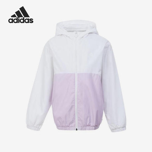 Adidas/阿迪达斯正品LK WV CB JKT小童梭织连帽外套JM7218