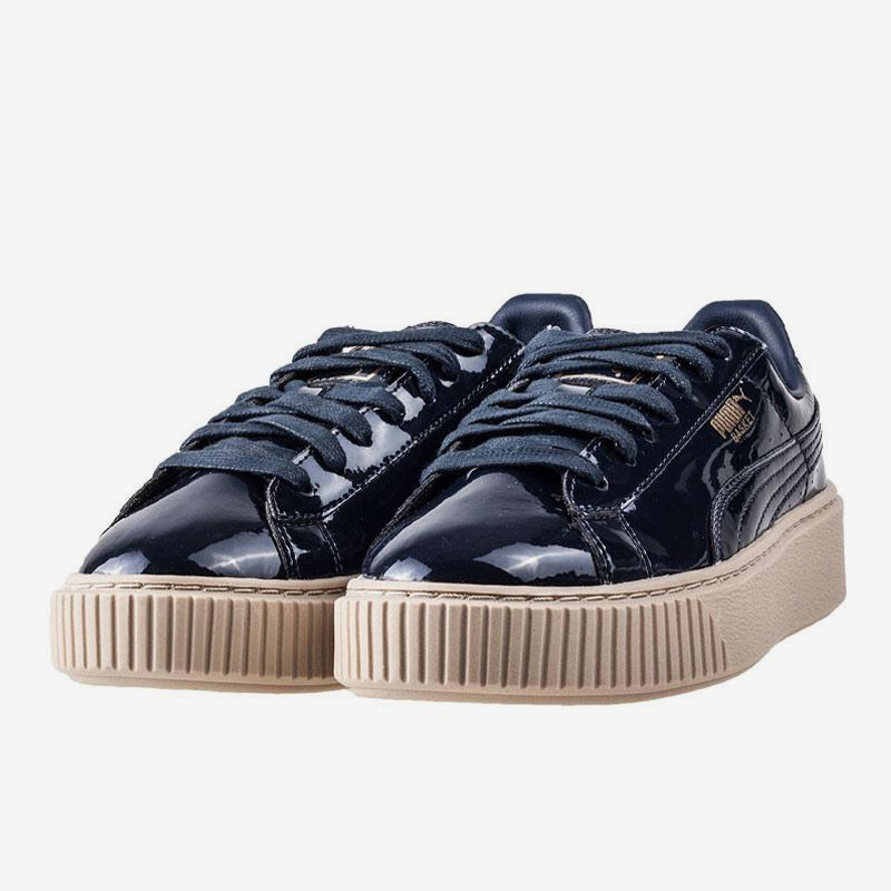 Puma/彪马正品春秋女士漆皮低帮厚底休闲经典运动板鞋363314-06
