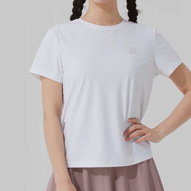 彪马女士简约休闲针织透气短袖