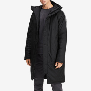 Puma/彪马PUMA纯色保暖连帽夹克棉服 男款 黑色580823-01