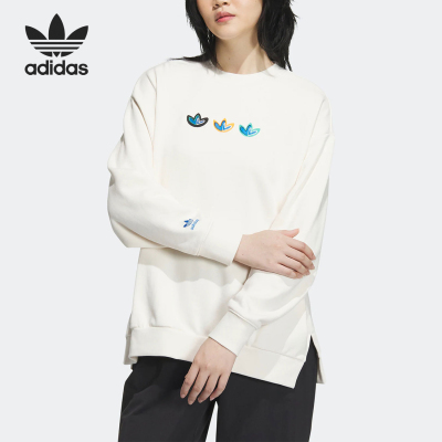 阿迪达斯女士透气卫衣套头衫