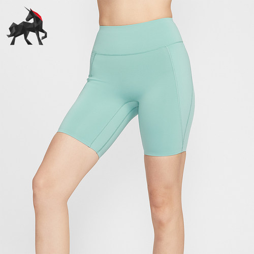 Nike/耐克正品Universa女士透气高腰骑行健身运动短裤HQ6824-017
