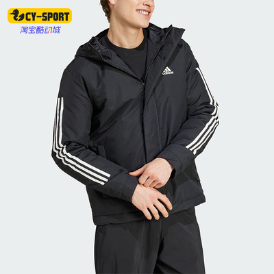 阿迪达斯男士运动连帽棉服