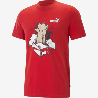 PUMA彪马正品GRAPHICS SNEAKER男款卡通印花圆领短袖T恤674478-11