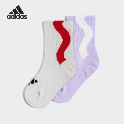 Adidas/阿迪达斯正品秋冬新款儿童针织运动袜子两双装JN3829