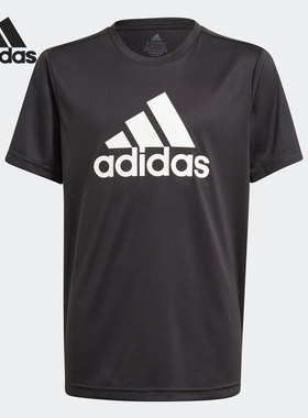Adidas/阿迪达斯正品夏新款运动休闲透气大童短袖T恤 GN1478