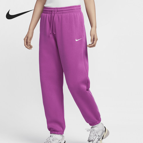 Nike/耐克正品新款女士针织宽松休闲加绒运动裤FZ5997-518
