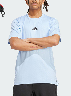 Adidas/阿迪达斯正品POWER T-SHIRT男士经典透气健身短袖JV9713