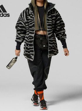 Adidas/阿迪达斯官方正品smc冬季新款女子运动夹克外套 H24064