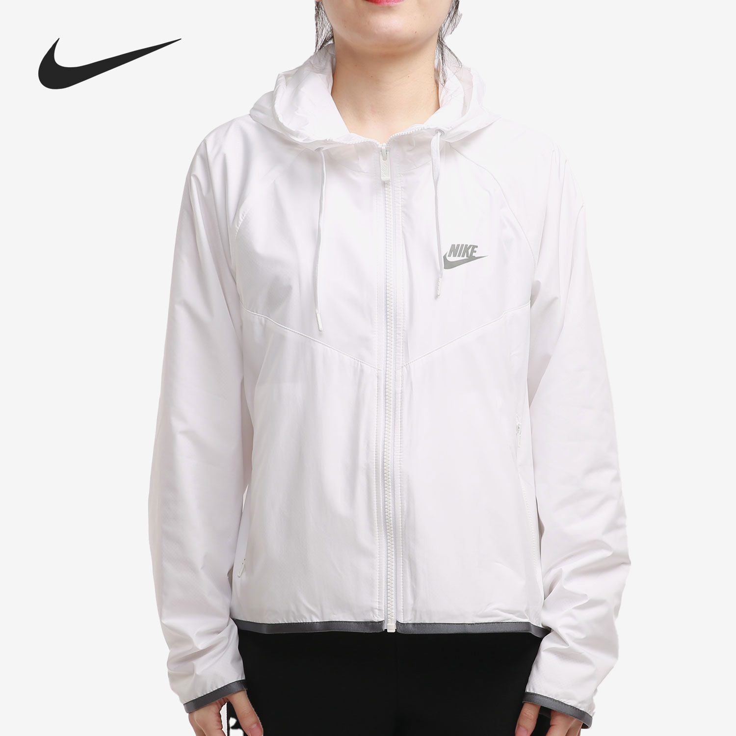 Nike/耐克正品新款时尚女子运动休闲拉链连帽夹克外套BV3940-664