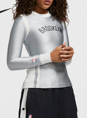 Nike/耐克AMBUSH女士修身拼接时尚套头长袖T恤DB9569-077