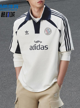 Adidas/阿迪达斯正品三叶草男士宽松经典透气翻领Polo衫KD0945
